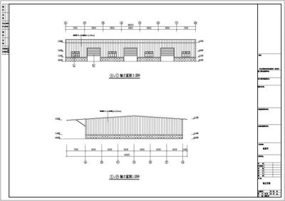 某公司钢结构工程成品库设计图(共11张)